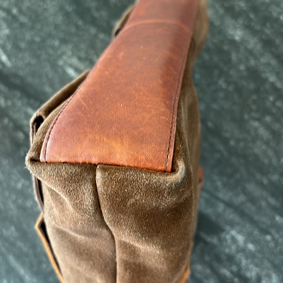 Sundance High Quality Brown leather suede handbag - Picture 6 of 7